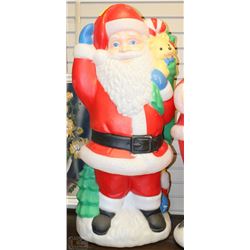 LARGE SANTA  WITH BEAR YARD DECORATION