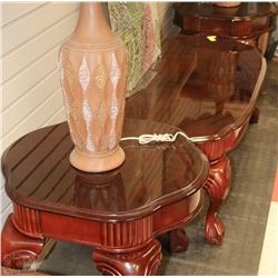 ESTATE PAIR CLAWFEET END TABLE AND COFFEE TABLE