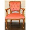 Image 1 : VINTAGE ESTATE CARVED DUSTY ROSE ARMCHAIR