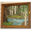 Image 1 : ORIGINAL PAINTING OF FOREST SIGNED BY JOAN THIESEN