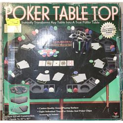 POKER TABLE TOP IN BOX