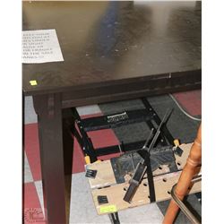 DARK WOOD TONE KITCHEN TABLE