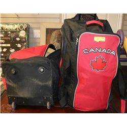 2 CANADA HOCKEY BAGS WITH FOAM