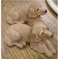 PAIR OF 1983 ORIGINAL SANDICAST GOLDEN RETRIEVERS