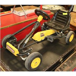 TWIN TURBO KIDS PEDDLE CAR WITH HAND BRAKE