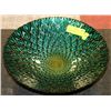 Image 1 : LARGE SHOWHOME BOWL WITH "PEACOCK " FEATHER