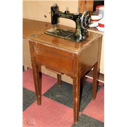SEWING MACHINE IN CABINET