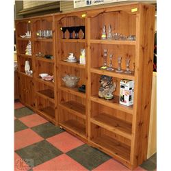 ESTATE SET OF FOUR WOODEN  SHELVES