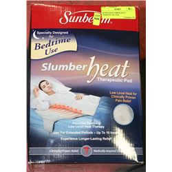 SUNBEAM SLUMBER HEAT THERAPEUTIC PAD