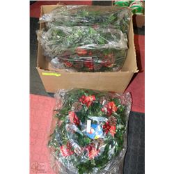 3 CHRISTMAS DOOR WREATHS