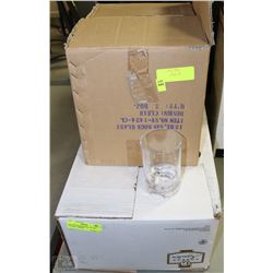 BOX OF NEW AND BOX  OF USED "PLASTIC " DRINK