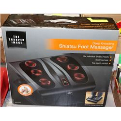 NEW THE SHARPER IMAGE SHIATSU FOOT MASSAGER