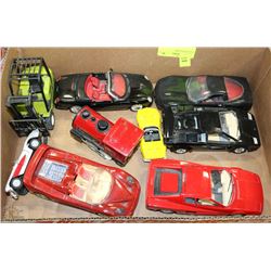 FLAT OF TOY CARS