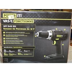 NEW 18V POWER-IT DRILL IN BOX