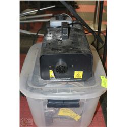 LOT OF FOG MACHINES INCL 5 SMALLER ONES AND 1