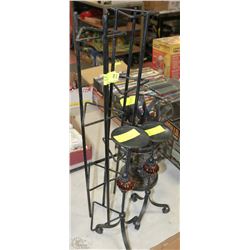 ASSORTED WROUGHT IRON CANDLE HOLDERS