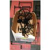 Image 1 : BOX OF WROUGHT IRON CANDLE HOLDERS, 2 WALL