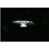 A single stone diamond ring, c.2000, claw set princess cut stone   £250/350...