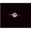 An 18ct white gold single-stone diamond ring, claw set brilliant cut diamond mounted in a coronet...