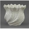 Image 1 : A Belleek spirally moulded flowerpot, with 'crinkle' border, 3.5in high, black mark, 1890-1926...