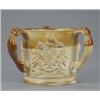 Image 1 : A large stoneware commemorative tyg, moulded with bust portraits of William IV and Adelaide, and...