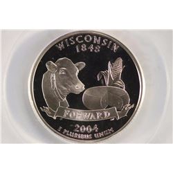 2004-S SILVER WISCONSIN QUARTER PCGS PR69 DCAM