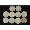 Image 1 : 10 ASSORTED 1940'S MERCURY DIMES