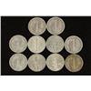 Image 2 : 10 ASSORTED 1940'S MERCURY DIMES