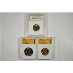 LOT OF 3 SLABBED COINS SEE DESCRIPTION