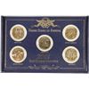 Image 1 : SET OF 5-2001 US 50 STATE QUARTERS GOLD PLATED