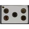 Image 2 : SET OF 5-2001 US 50 STATE QUARTERS GOLD PLATED