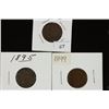 Image 1 : 1892,95 & 1899 INDIAN HEAD CENTS
