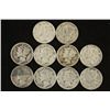 Image 1 : 10 ASSORTED 1930'S MERCURY DIMES