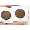 Image 1 : 1907 & 1919 Cdn. Large Pennies