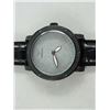 Image 2 : NEW! DIAMOND KING WATCH SET WITH 6 DIAMONDS, BLACK AND SILVER TONE FACE, RETAIL VALUE $450