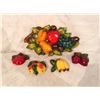Image 1 : COLLECTION OF FAVOR WARE CHALK WARE WALL HANGINGS FRUIT