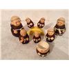Image 2 : COLLECTION OF "MONK FIGURE" CONDIMENT PIECES