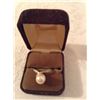 Image 1 : 18KT WHITE GOLD/PEARL RING