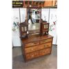 Image 2 : VICTORIAN EASTLAKE WALNUT DRESSER WITH MIRROR