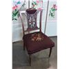 Image 1 : VICTORIAN CARVED NEEDLEWORK SEAT CHAIR