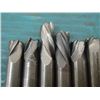 Image 2 : Lot of Used 3/8" Solid Carbide End Mill Cutters, 15 Total