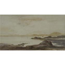 Sir David Young Cameron, R.A. (1865 - 1945), North And South Uist From Harris, signed and inscrib...
