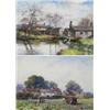 Image 1 : George Hamilton Constantine (1875 - 1967), A Pair - Cutting Beet, Feeding The Ducks, one signed a...