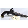 Image 2 : UNKNOWN FLINTLOCK PISTOL