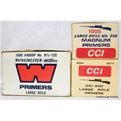 BOX LOT LARGE RIFLE PRIMERS
