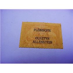 EARLY ALLENSTEIN PLEBISCITE STAMP