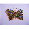 Image 1 : VINTAGE RHINESTONE BUTTERFLY PIN
