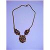 Image 1 : VINTAGE  ROSES NECKLACE      VERY GOOD  CONDITON