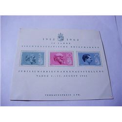 1962 LIECHTENSTEIN SOUVENIR SHEET