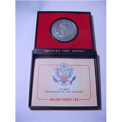 HENRY LEE PEWTER MEDAL ORIGINAL BOX